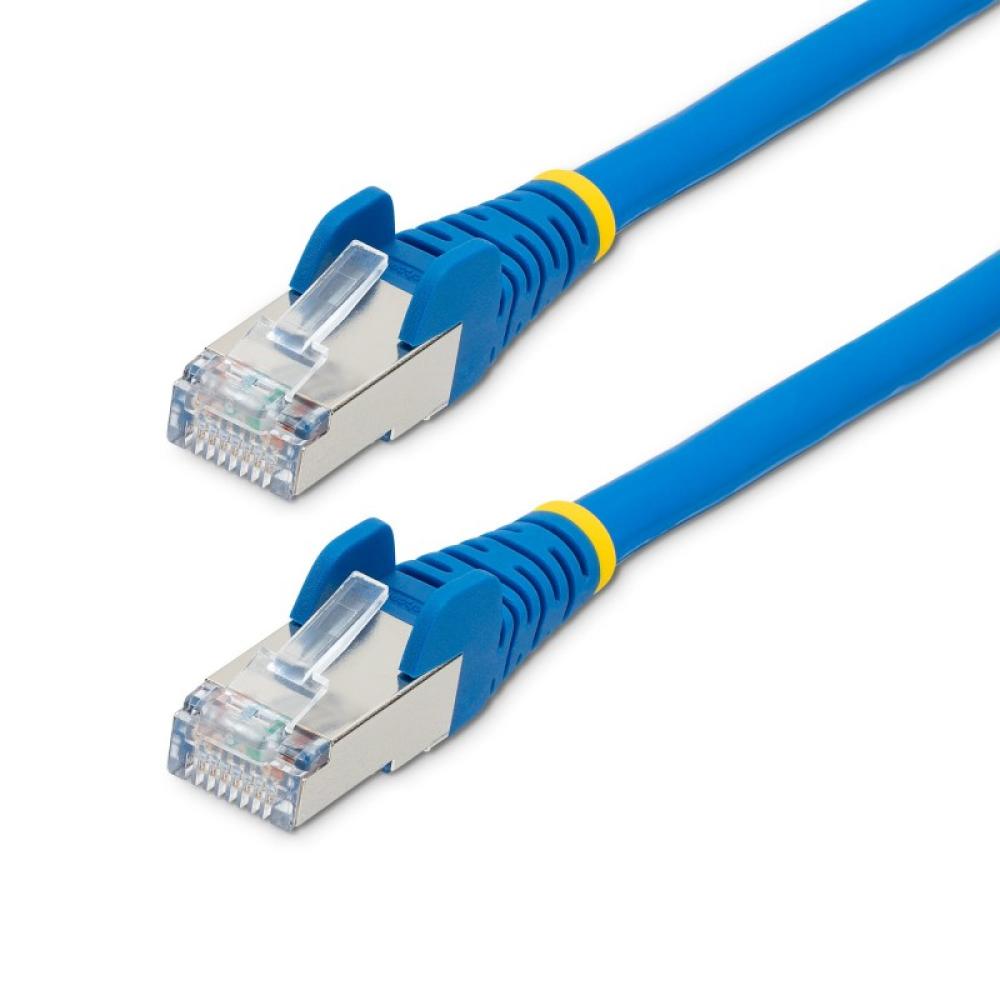 StarTech.com - Cable de 0,5m de Red Ethernet CAT6a - Azul - Low Smoke Zero Halogen (LSZH) - 10GbE - 500MHz - PoE++ de 100W - Sna