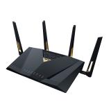 ASUS - RT-BE88U router inalámbrico 10 Gigabit Ethernet Doble banda (2,4 GHz / 5 GHz) Negro, Gris