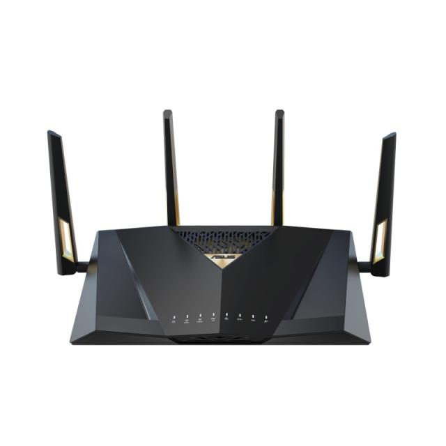 ASUS - RT-BE88U router inalámbrico 10 Gigabit Ethernet Doble banda (2,4 GHz / 5 GHz) Negro, Gris
