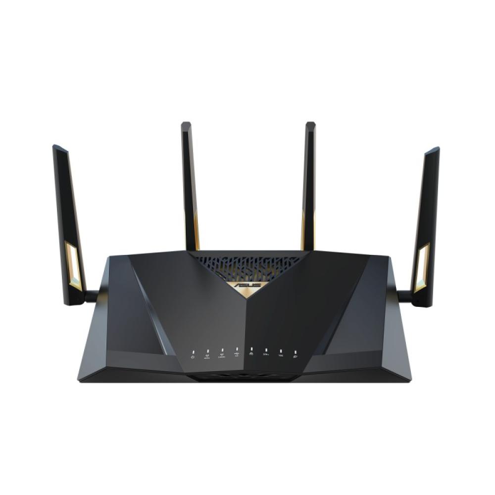 ASUS - RT-BE88U router inalámbrico 10 Gigabit Ethernet Doble banda (2,4 GHz / 5 GHz) Negro, Gris