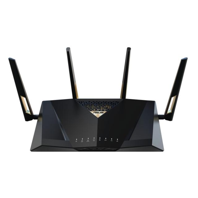 ASUS - RT-BE88U router inalámbrico 10 Gigabit Ethernet Doble banda (2,4 GHz / 5 GHz) Negro, Gris