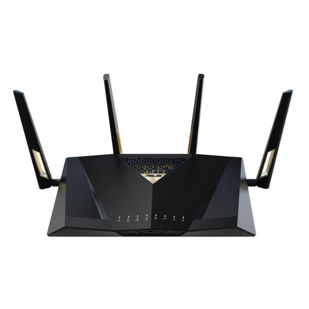 ASUS - RT-BE88U router inalámbrico 10 Gigabit Ethernet Doble banda (2,4 GHz / 5 GHz) Negro, Gris