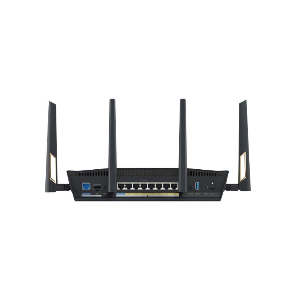 ASUS - RT-BE88U router inalámbrico 10 Gigabit Ethernet Doble banda (2,4 GHz / 5 GHz) Negro, Gris