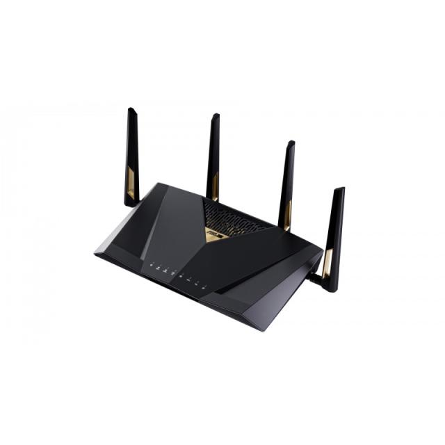 ASUS - RT-BE88U router inalámbrico 10 Gigabit Ethernet Doble banda (2,4 GHz / 5 GHz) Negro, Gris
