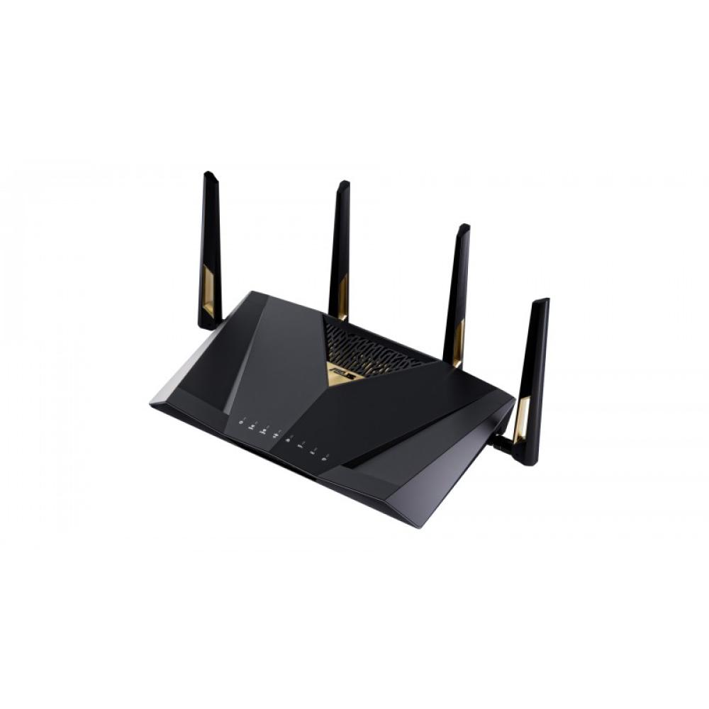 ASUS - RT-BE88U router inalámbrico 10 Gigabit Ethernet Doble banda (2,4 GHz / 5 GHz) Negro, Gris