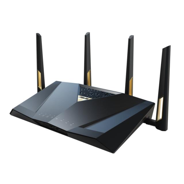 ASUS - RT-BE88U router inalámbrico 10 Gigabit Ethernet Doble banda (2,4 GHz / 5 GHz) Negro, Gris