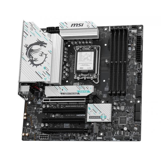 MSI - B860M GAMING PLUS WIFI placa base Intel B860 LGA 1851 (Socket V1) micro ATX