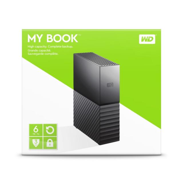 Western Digital - My Book disco duro externo 6 TB 3.5" Micro-USB B 3.2 Gen 1 (3.1 Gen 1) Negro
