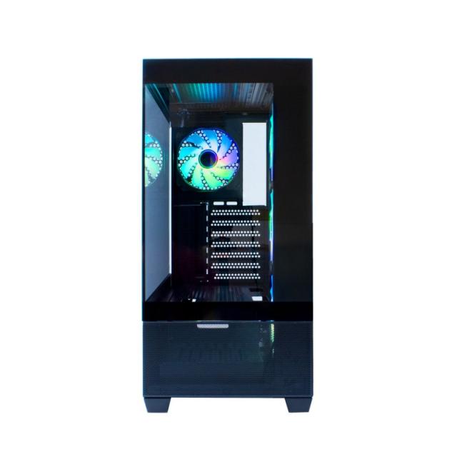 CoolBox - GAMING CAJA ATX GA250 VISION USB-C 3.2 GEN1 SIN FTE + 4 VENT. ARGB