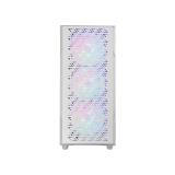 Mars Gaming - MC-GEO, Caja Gaming ATX, 4x Ventiladores FRGB Rainbow 12cm, Panel Frontal Mesh Geométrico, Ventana Latera - MCGEOW