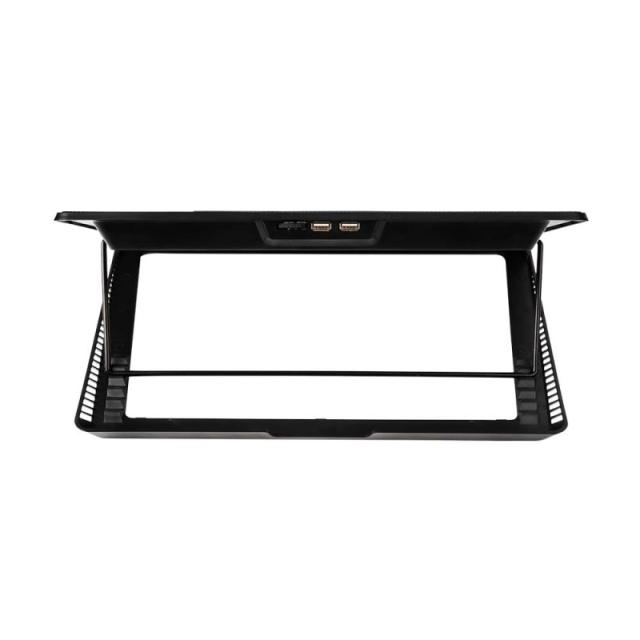 Savio - Laptop cooling pad 6 backlit fans 2000 RPM COS-01 almohadilla fría 43,9 cm (17.3") Negro, Rojo