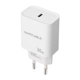Nanocable - Cargador USB-C PD 30W, Blanco