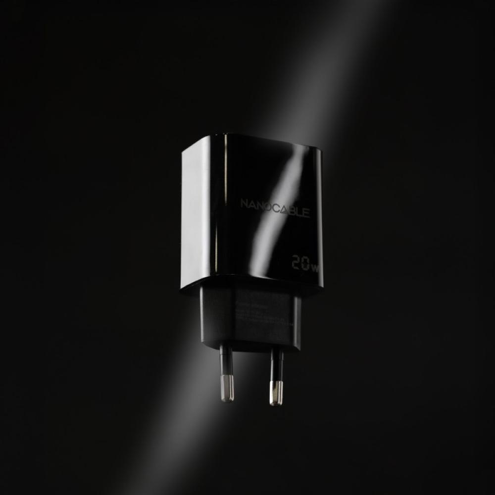 Nanocable - Cargador USB-C PD 20W, Negro