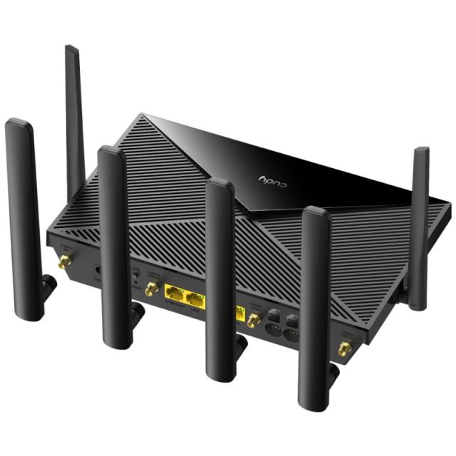 Cudy - LT12 router inalámbrico Gigabit Ethernet Doble banda (2,4 GHz / 5 GHz) 4G Negro