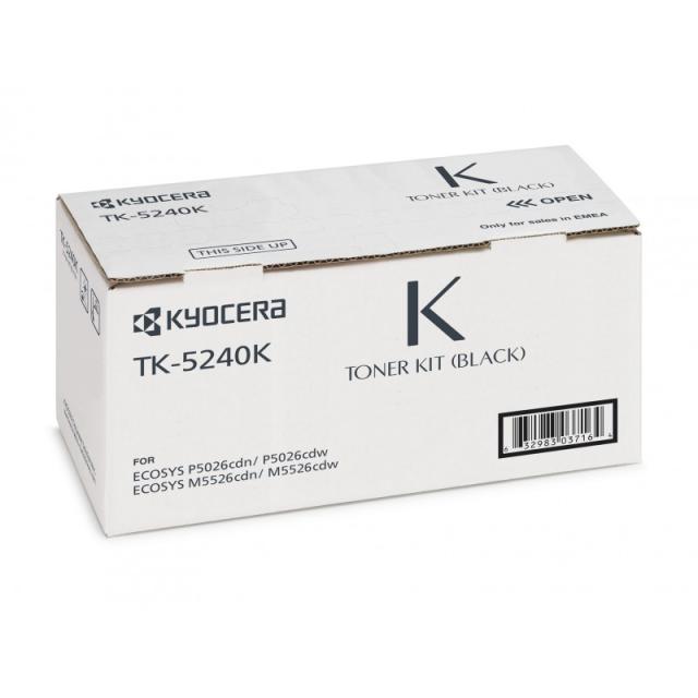 KYOCERA - TK-5240K cartucho de tóner 1 pieza(s) Original Negro