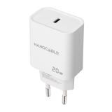 Nanocable - Cargador USB-C PD 20W, Blanco