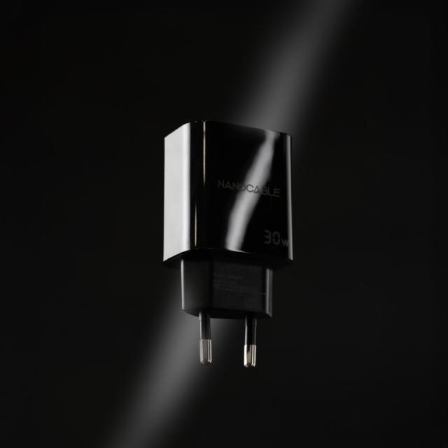 Nanocable - Cargador USB-C PD 30W, Negro