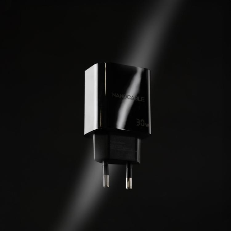Nanocable - Cargador USB-C PD 30W, Negro