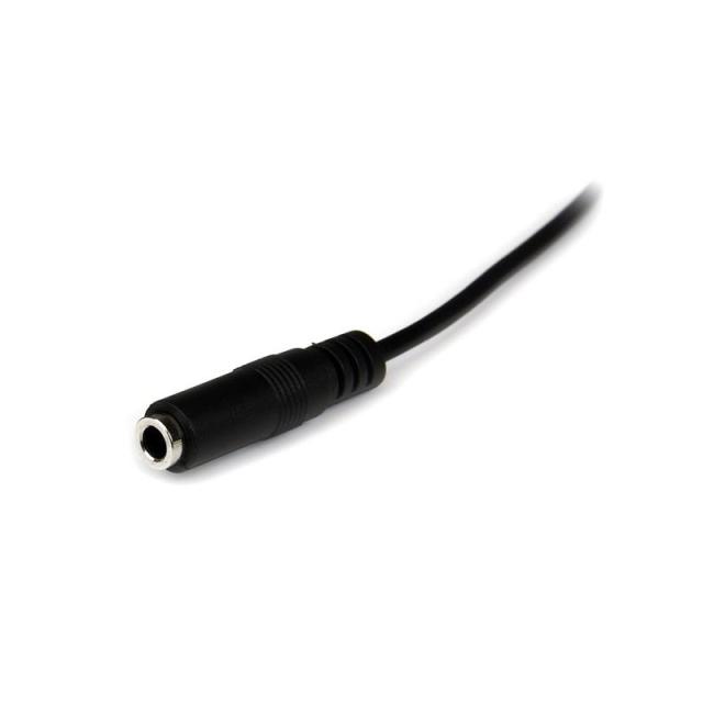 StarTech.com - Cable de 2m de Extensión Alargador de Auriculares Mini-Jack 3,5mm Estéreo Macho a Hembra - Delgado