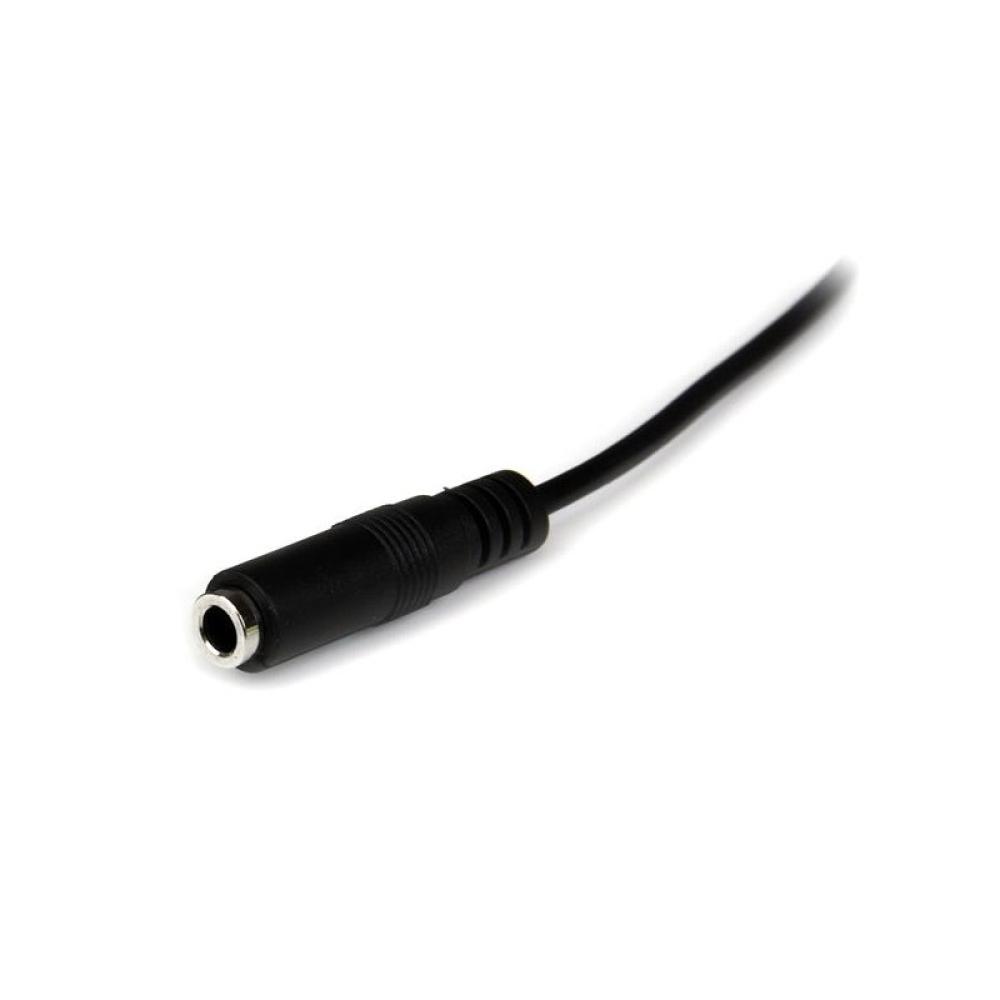 StarTech.com - Cable de 2m de Extensión Alargador de Auriculares Mini-Jack 3,5mm Estéreo Macho a Hembra - Delgado
