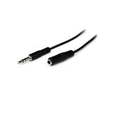 StarTech.com - Cable de 2m de Extensión Alargador de Auriculares Mini-Jack 3,5mm Estéreo Macho a Hembra - Delgado