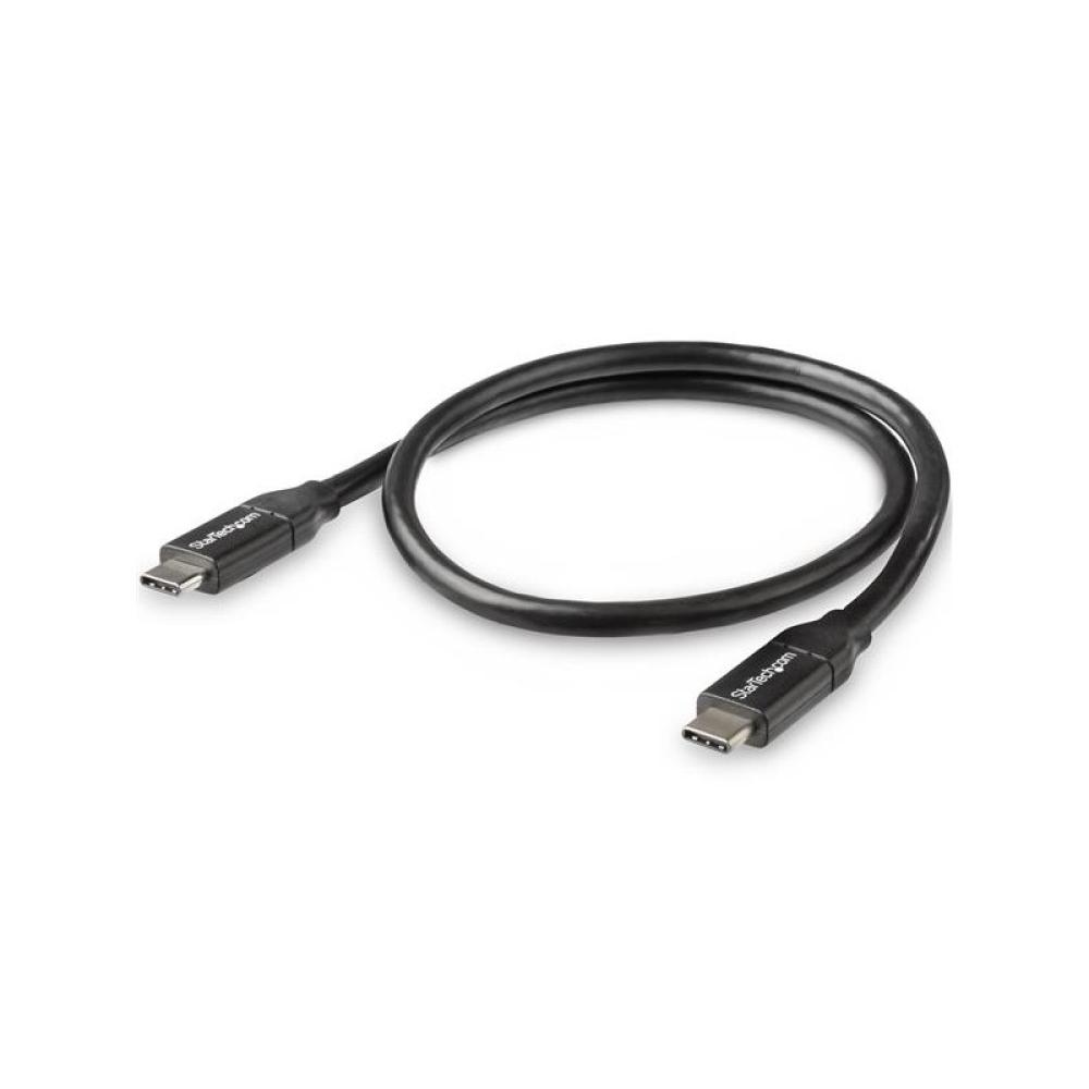StarTech.com - Cable de 50cm USB-C a USB-C con capacidad para Entrega de Alimentación de 5A - USB TipoC - Cable de Carga USBC -