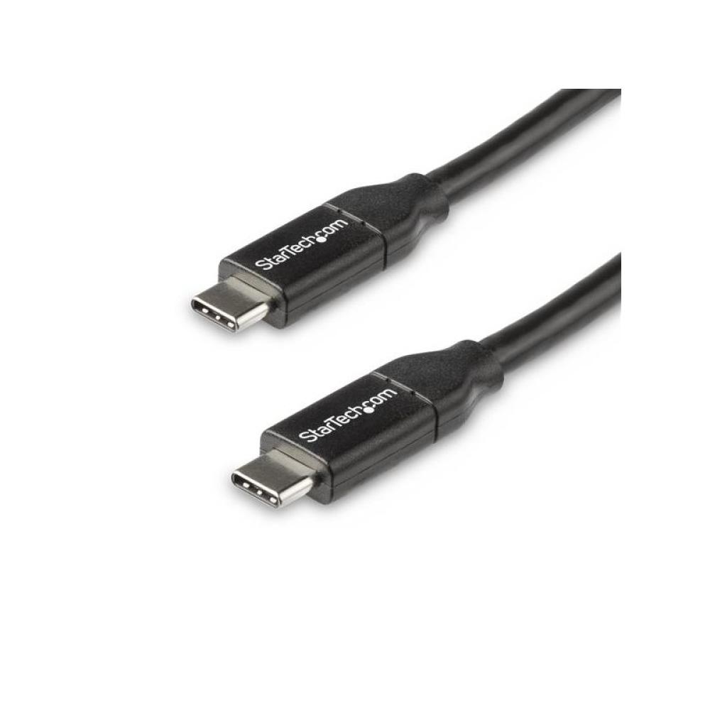 StarTech.com - Cable de 50cm USB-C a USB-C con capacidad para Entrega de Alimentación de 5A - USB TipoC - Cable de Carga USBC -