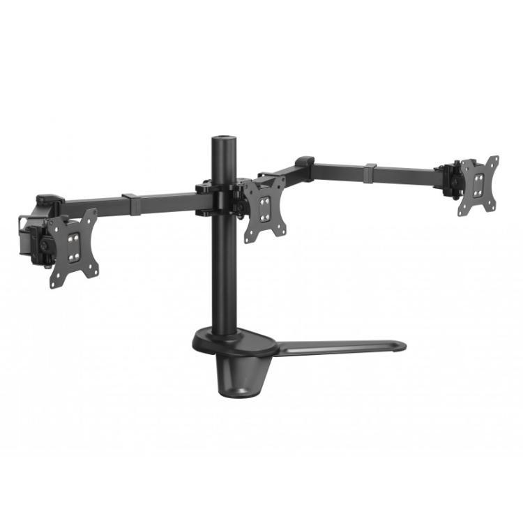 Equip - 650125 Soporte de sobremesa articulado para tres monitores de 17"-27