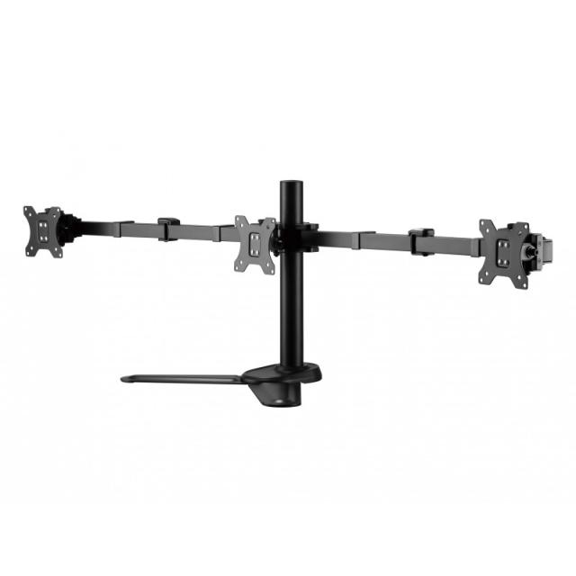 Equip - 650125 Soporte de sobremesa articulado para tres monitores de 17"-27