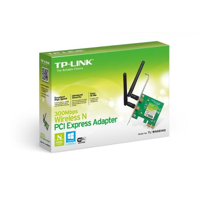 TP-Link - TL-WN881ND adaptador y tarjeta de red Interno WLAN 300 Mbit/s