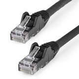 StarTech.com - Cable Ethernet CAT6 de 50cm - LSZH - Cable de Red de 10 Gigabits de 650MHz y PoE de 100W UTP sin - N6LPATCH50CMBK