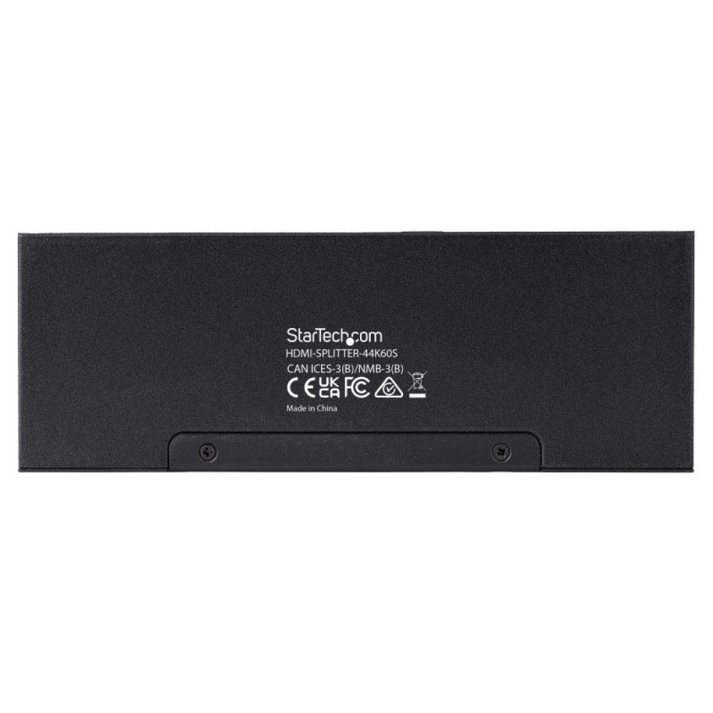 StarTech.com - Splitter Divisor HDMI de 4 Puertos, Vídeo HDMI 2.0 de 4K a 60Hz, Multiplicador HDMI 4K con Escalador incorporado,