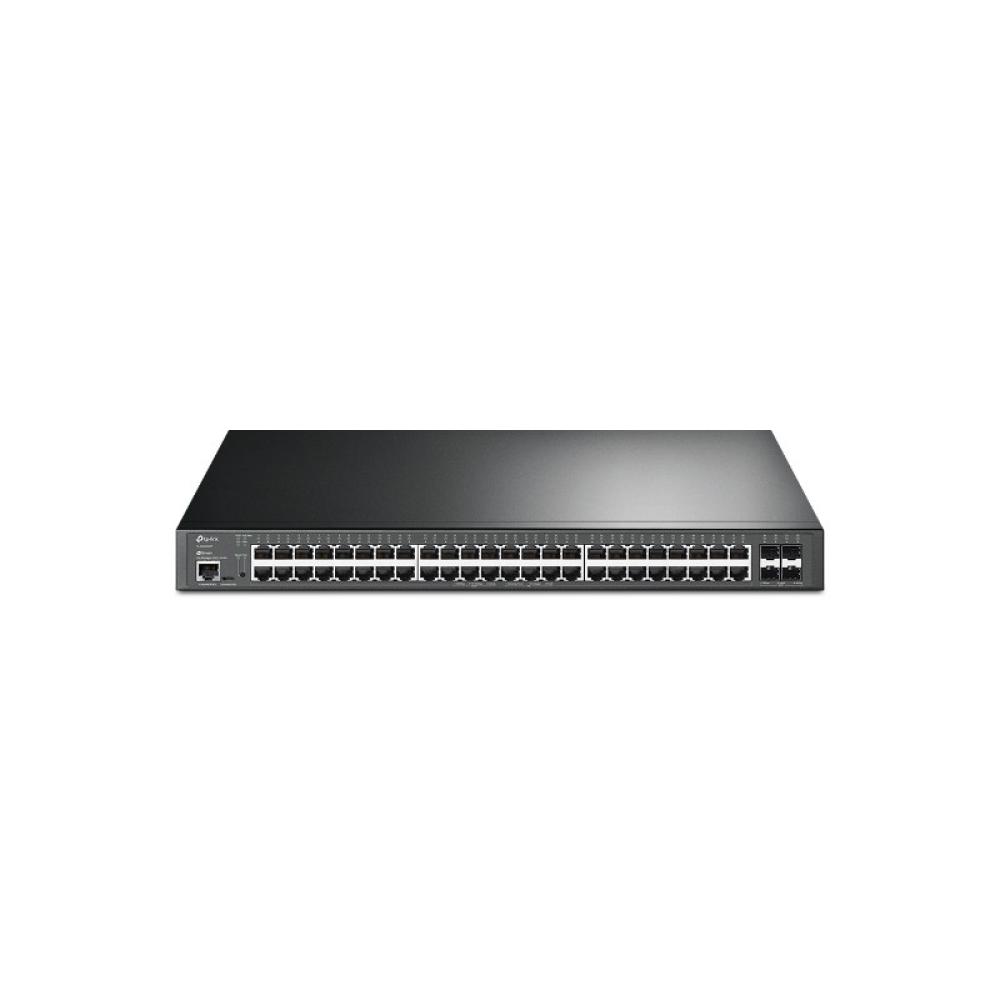 TP-Link - JetStream TL-SG3452XP switch Gestionado L2+ Gigabit Ethernet (10/100/1000) Energía sobre Ethernet (PoE) 1U Negro