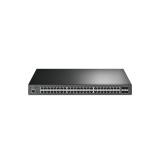 TP-Link - JetStream TL-SG3452XP switch Gestionado L2+ Gigabit Ethernet (10/100/1000) Energía sobre Ethernet (PoE) 1U Negro