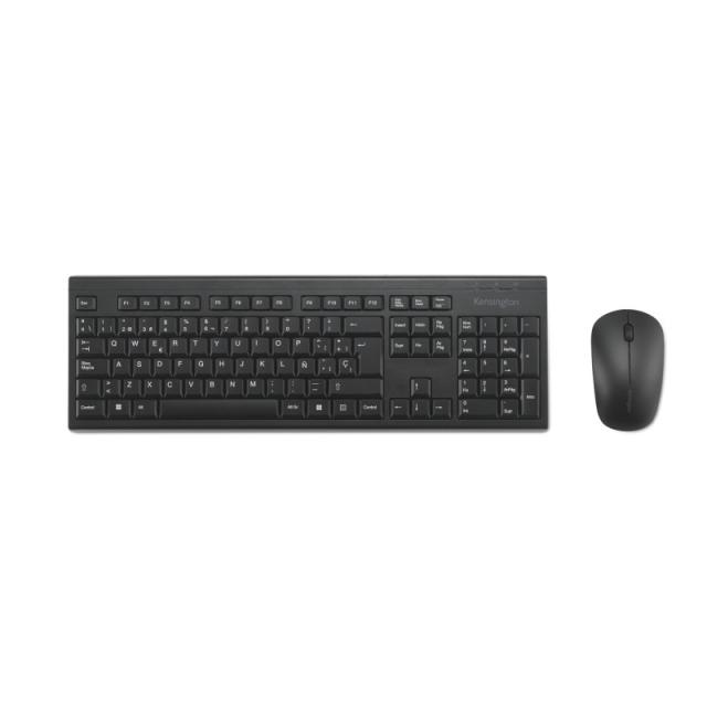 Kensington - Conjunto de teclado y ratón inalámbricos KM150 EQ para sobremesa