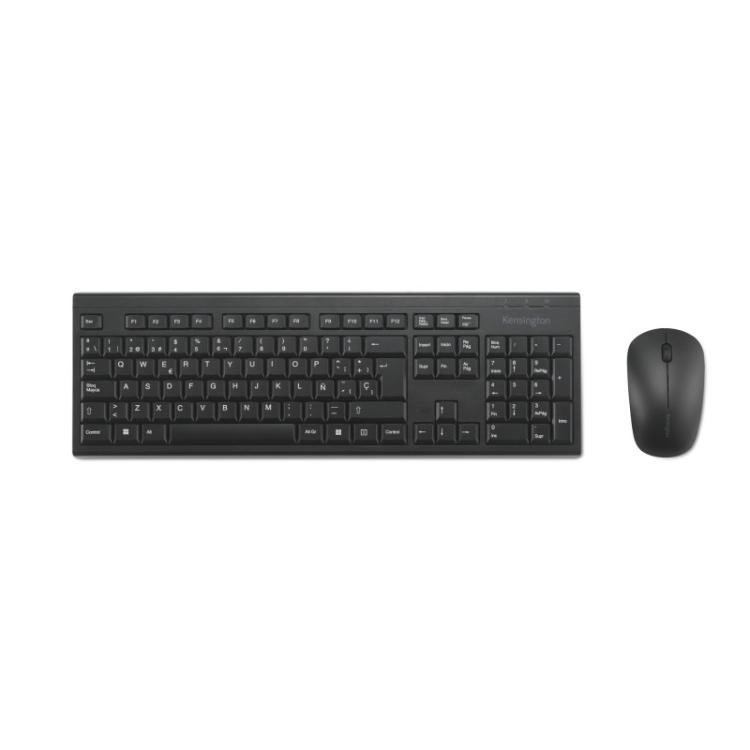 Kensington - Conjunto de teclado y ratón inalámbricos KM150 EQ para sobremesa
