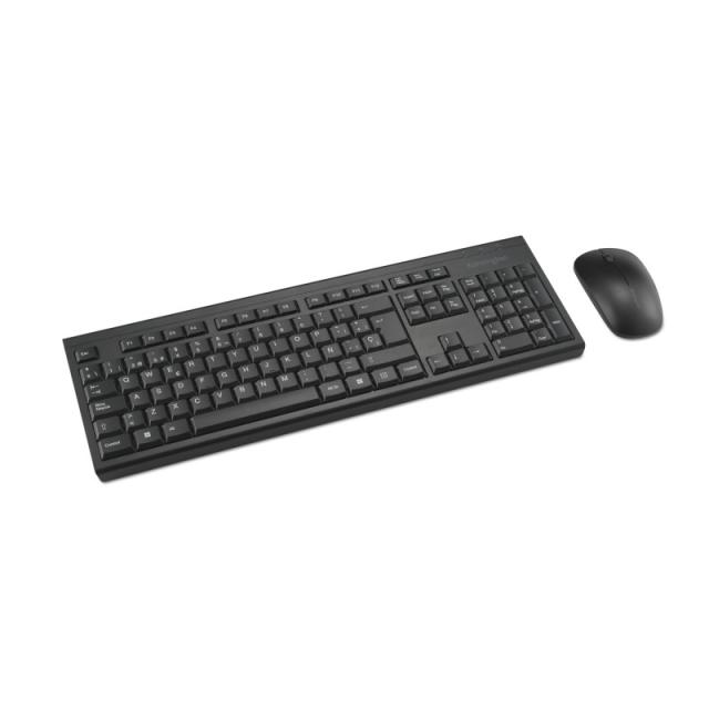 Kensington - Conjunto de teclado y ratón inalámbricos KM150 EQ para sobremesa