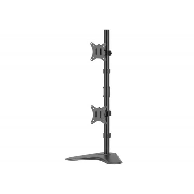 Equip - Soporte de sobremesa para dos monitores verticales de 17"-32