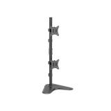 Equip - Soporte de sobremesa para dos monitores verticales de 17"-32