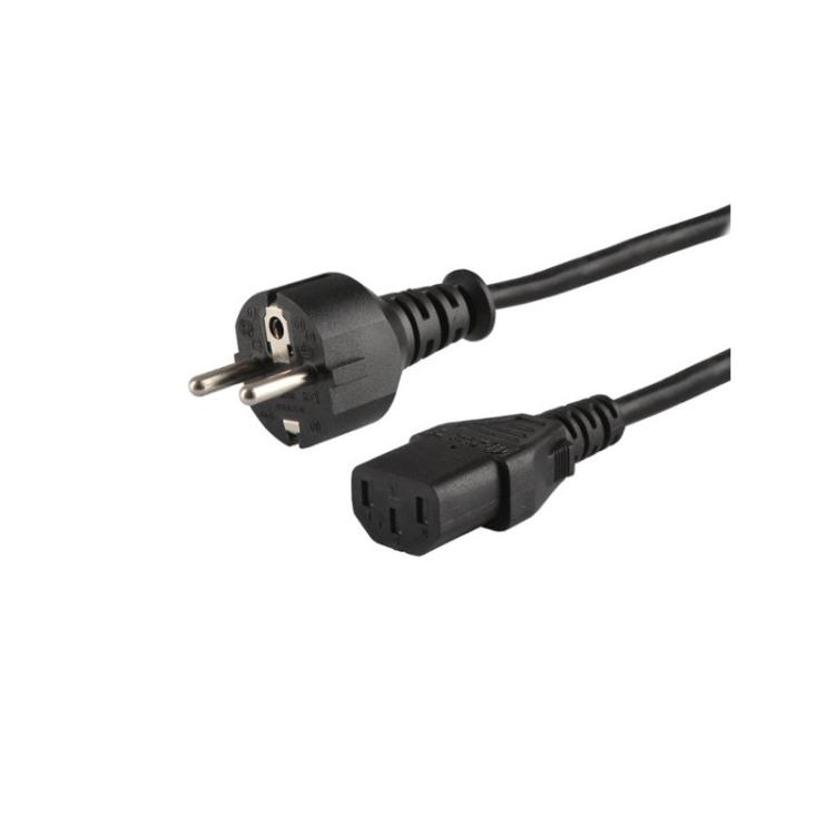 Savio - CL-138 cable de transmisión Negro 1,8 m IEC C13 Enchufe tipo E