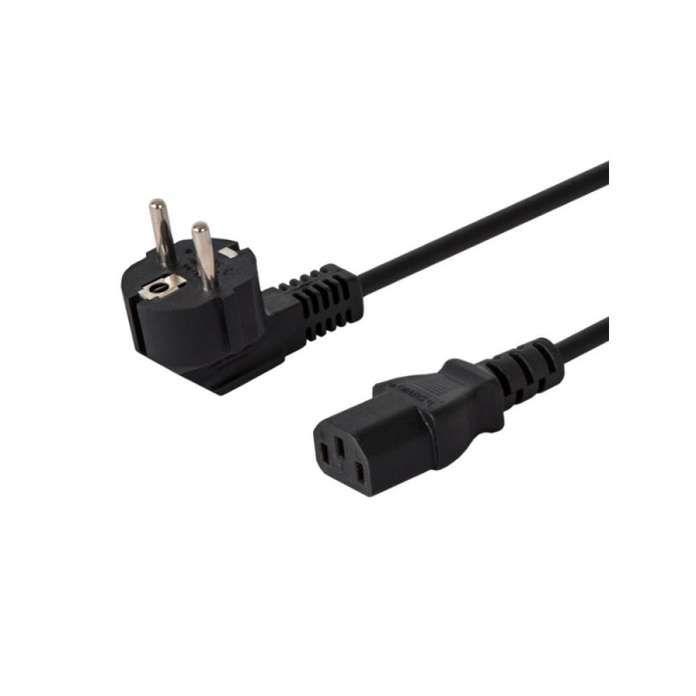 Savio - CL-98 cable de transmisión Negro 1,8 m IEC C13 Enchufe tipo E