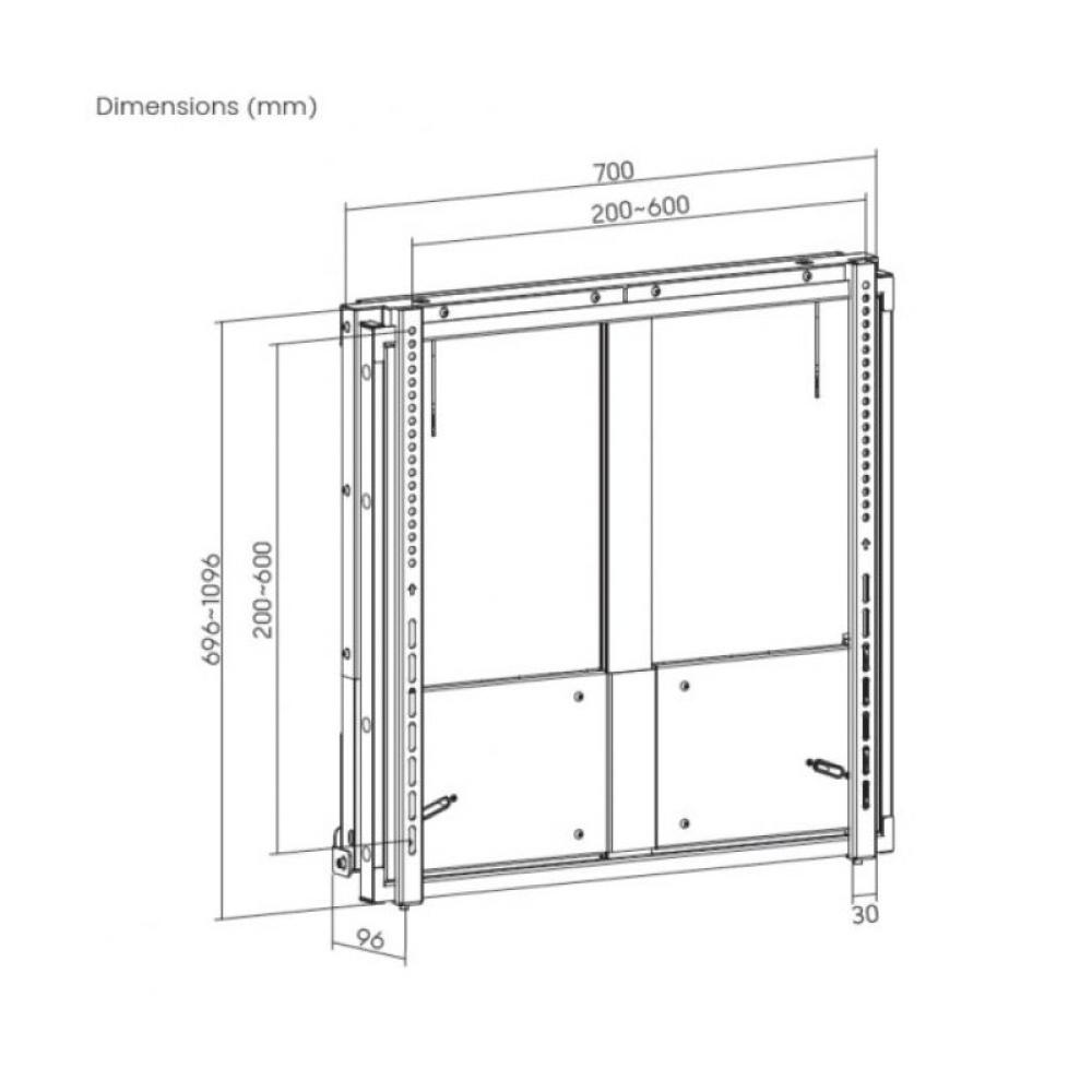 Equip - Soporte de pared para TV interactivo de 55"-86