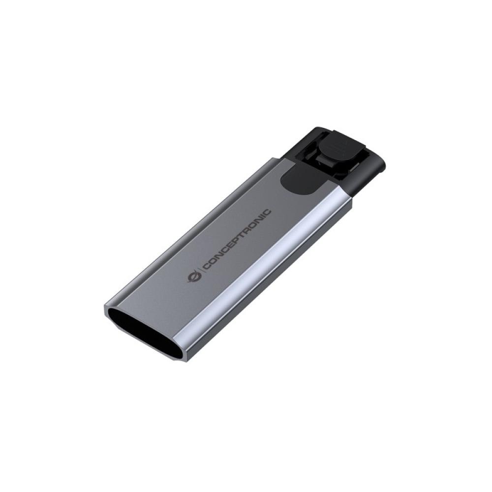 Conceptronic - DANTE05G caja para disco duro externo Caja externa para unidad de estado sólido (SSD) Gris M.2