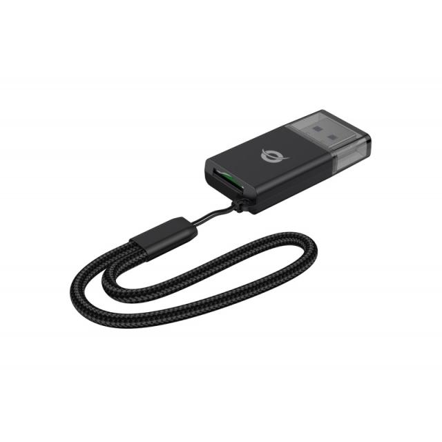 Conceptronic - BIAN07B lector de tarjeta USB 3.2 Gen 1 (3.1 Gen 1) Type-A Negro