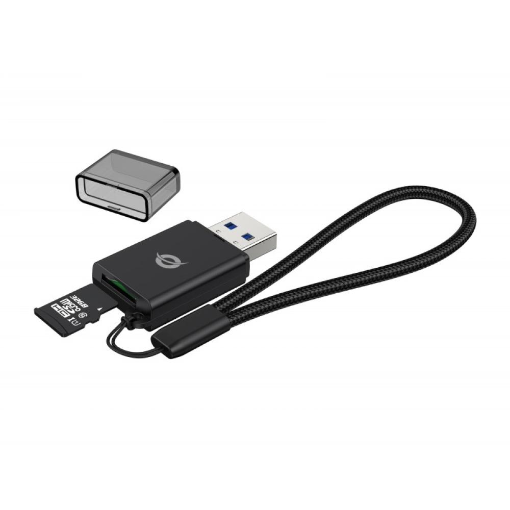 Conceptronic - BIAN07B lector de tarjeta USB 3.2 Gen 1 (3.1 Gen 1) Type-A Negro