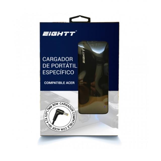 Eightt - EAC90 adaptador e inversor de corriente Interior 90 W Negro