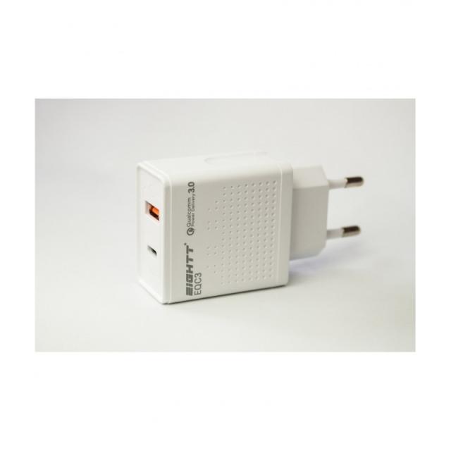 Eightt - EQC3 cargador de dispositivo móvil Blanco Interior