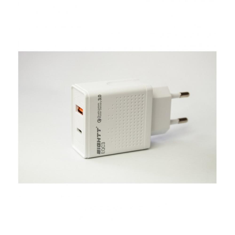 Eightt - EQC3 cargador de dispositivo móvil Blanco Interior