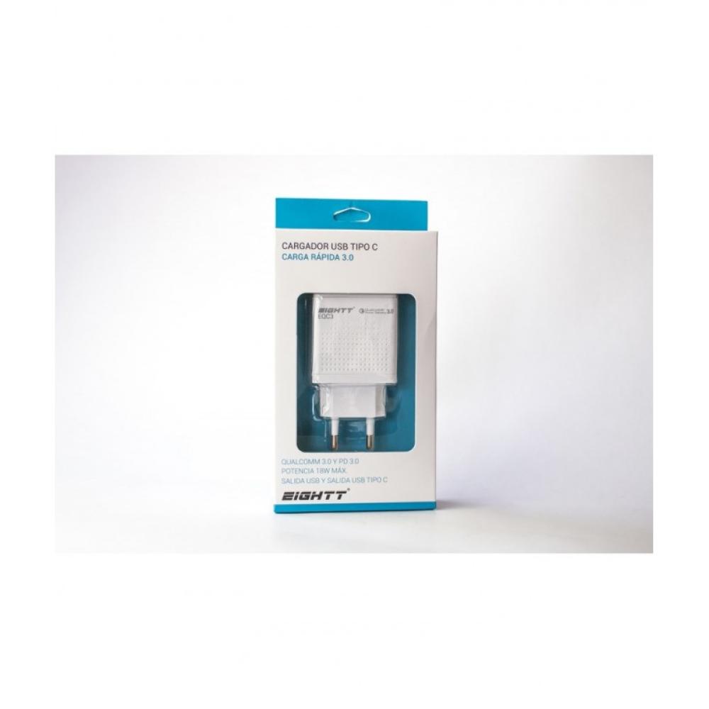 Eightt - EQC3 cargador de dispositivo móvil Blanco Interior