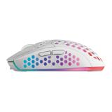 Mars Gaming - MMW3W, Ratón Gaming Inalámbrico, RGB Flow, Ultraligero 79 g, 3200 DPI, Blanco